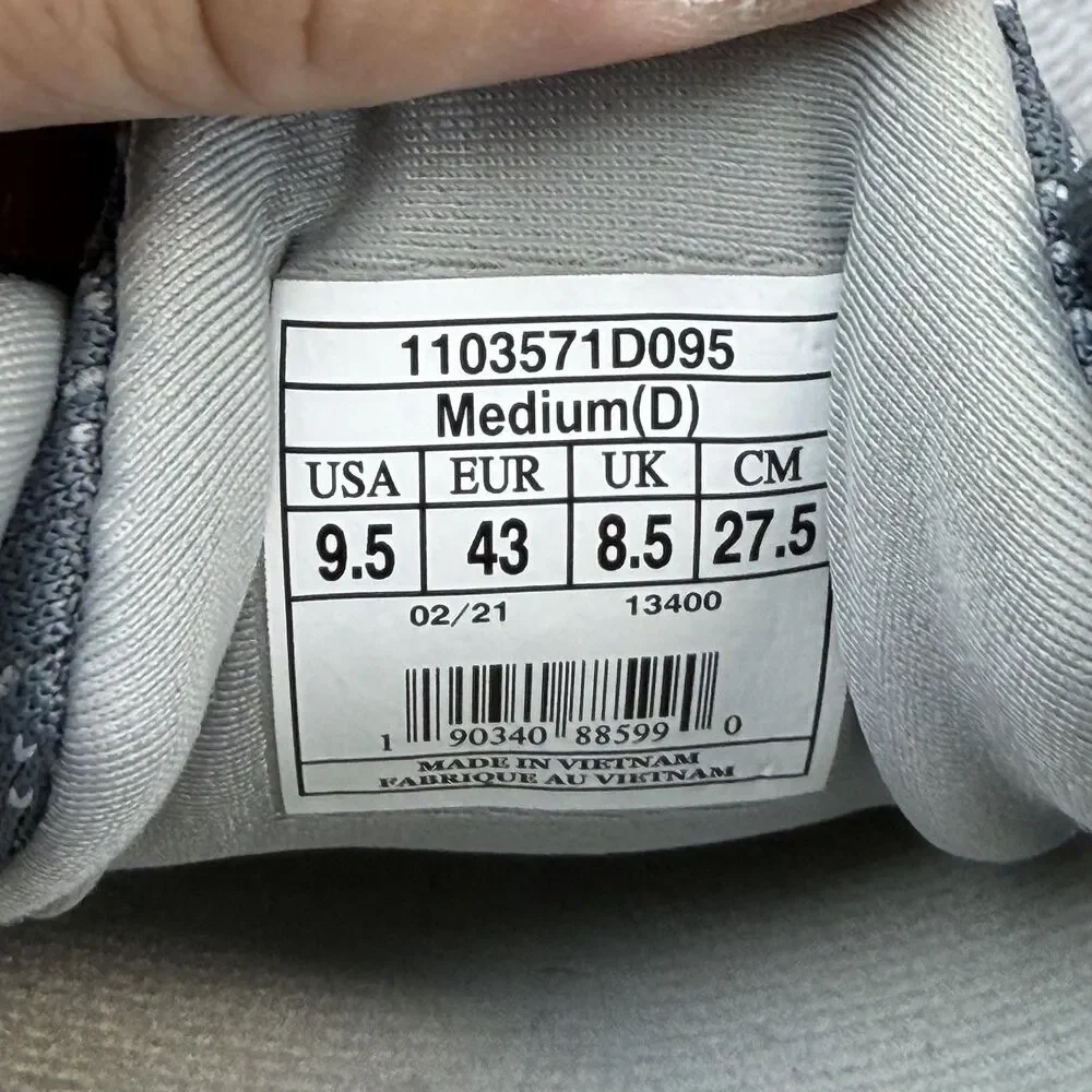 Brooks Glycerin GTS 19 Shoes Mens Size 9.5 Gray Running Sneakers 1103571D095